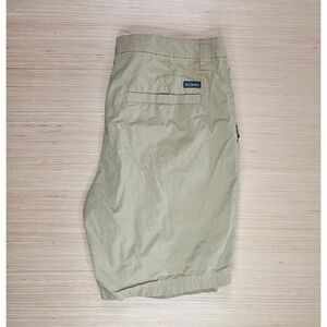 Columbia Washed Out Shorts Mens 34 Khaki Cotton AM4471 Outdoor Hiking Casual